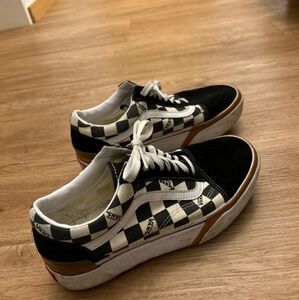 Vans Black and White Checkered Sneakers